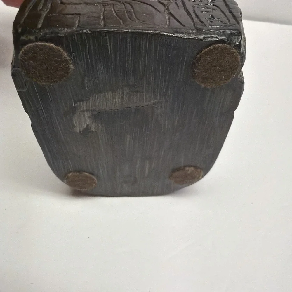 Vintage MMA Museum Repro Egyptian Ancient Ram's Head Seal Desk Paper Weight